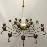 Arredoluce Monza 18 lights chandelier from 50s