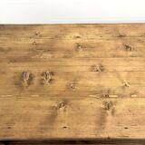 Large old trading counter in solid pine