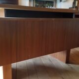 Beautiful desk veneer teak 80s