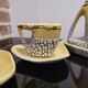 Cracked yellow Bat Trang tea set made in Vietnam