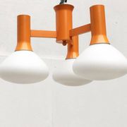 Orange Vintage Space Age Pendant Lamp