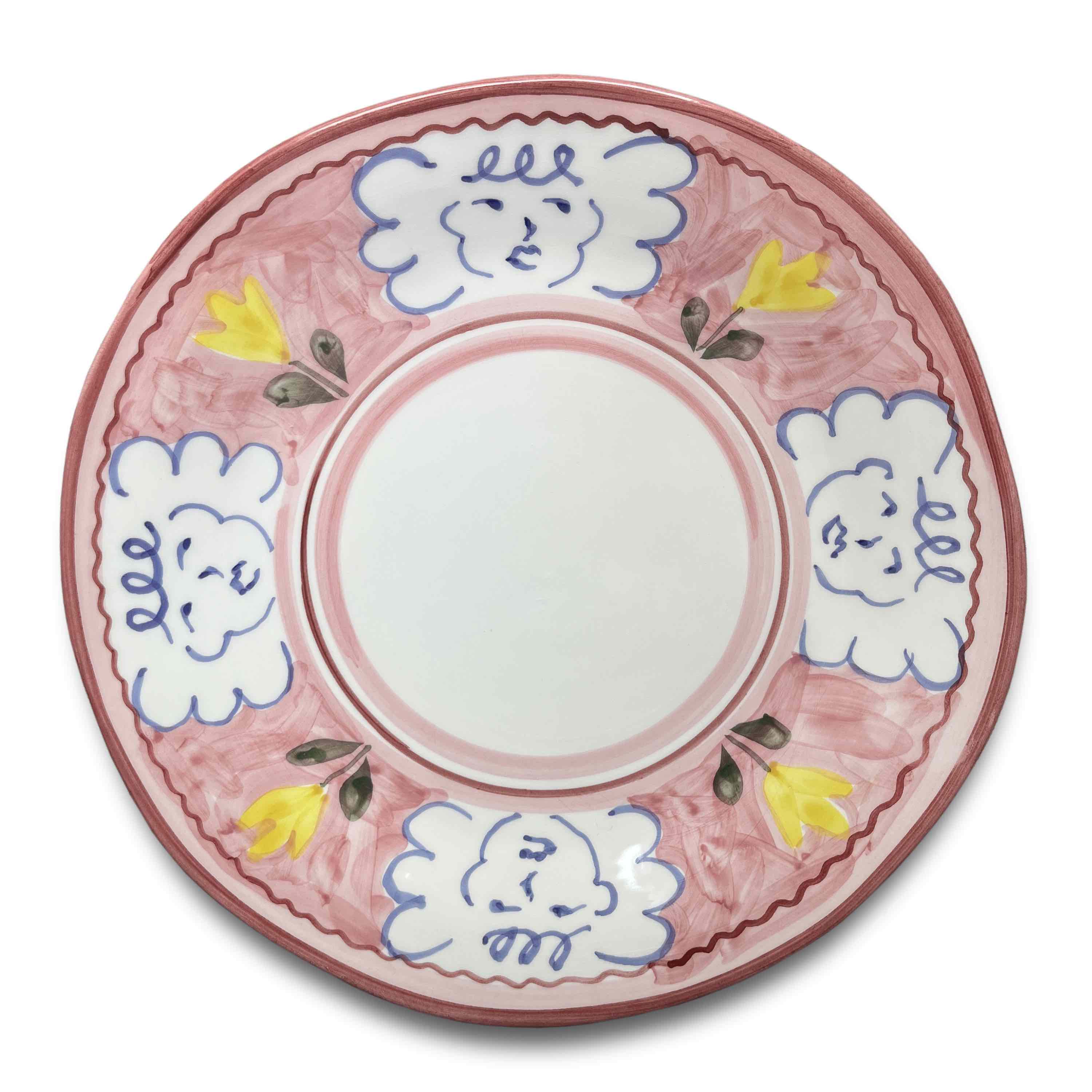 Assiette rose