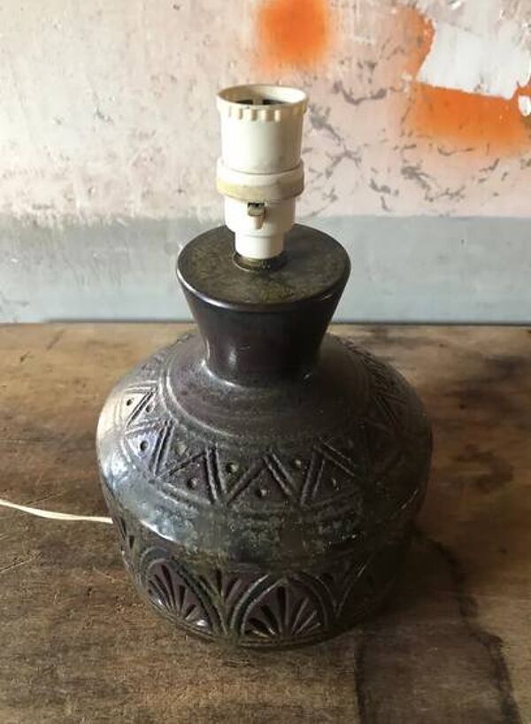 Lampe céramique vintage, lampe west Germany, lampe vintage, lampe à poser