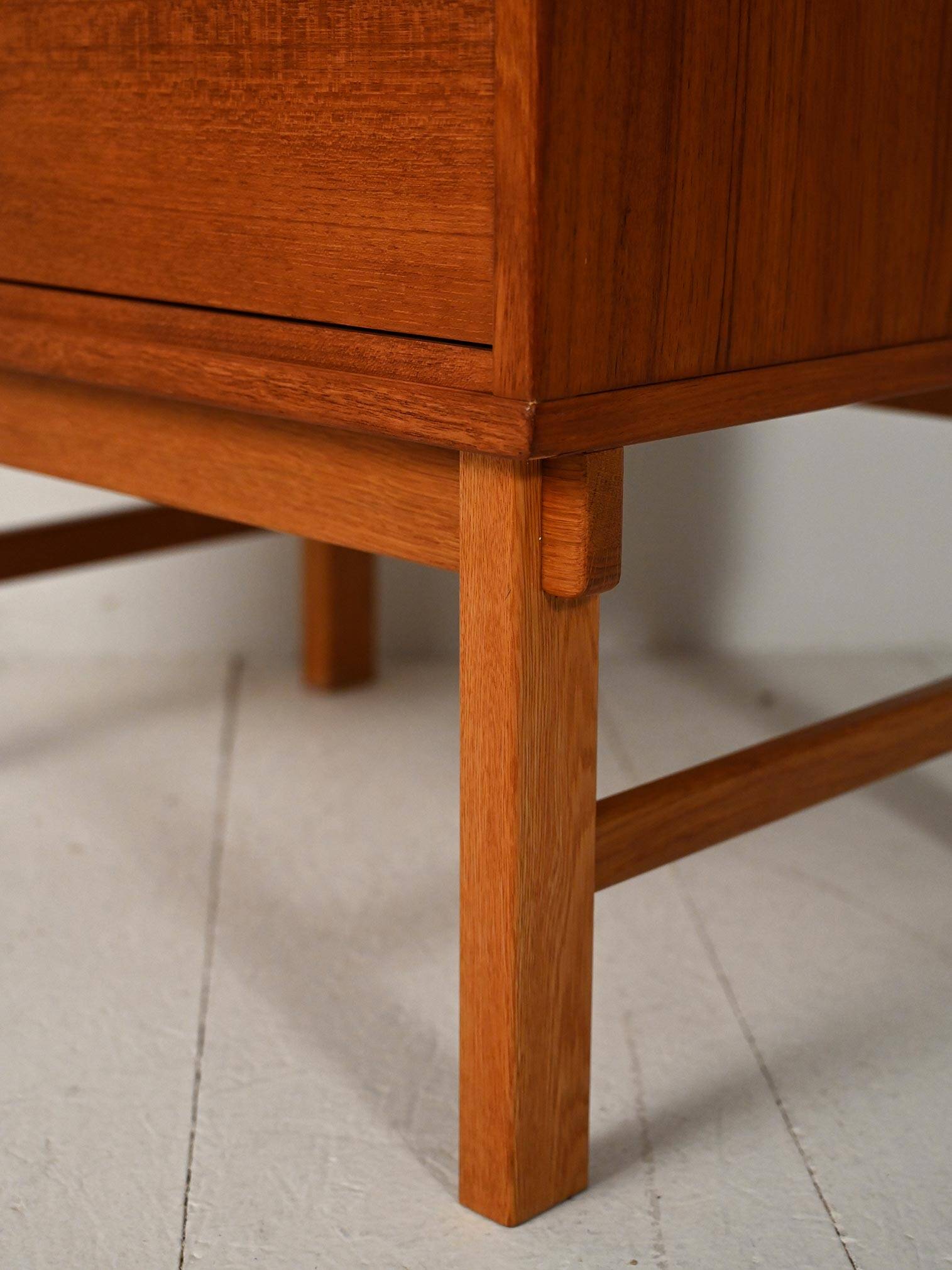 Commode scandinave en teck à 6 tiroirs, années 1960