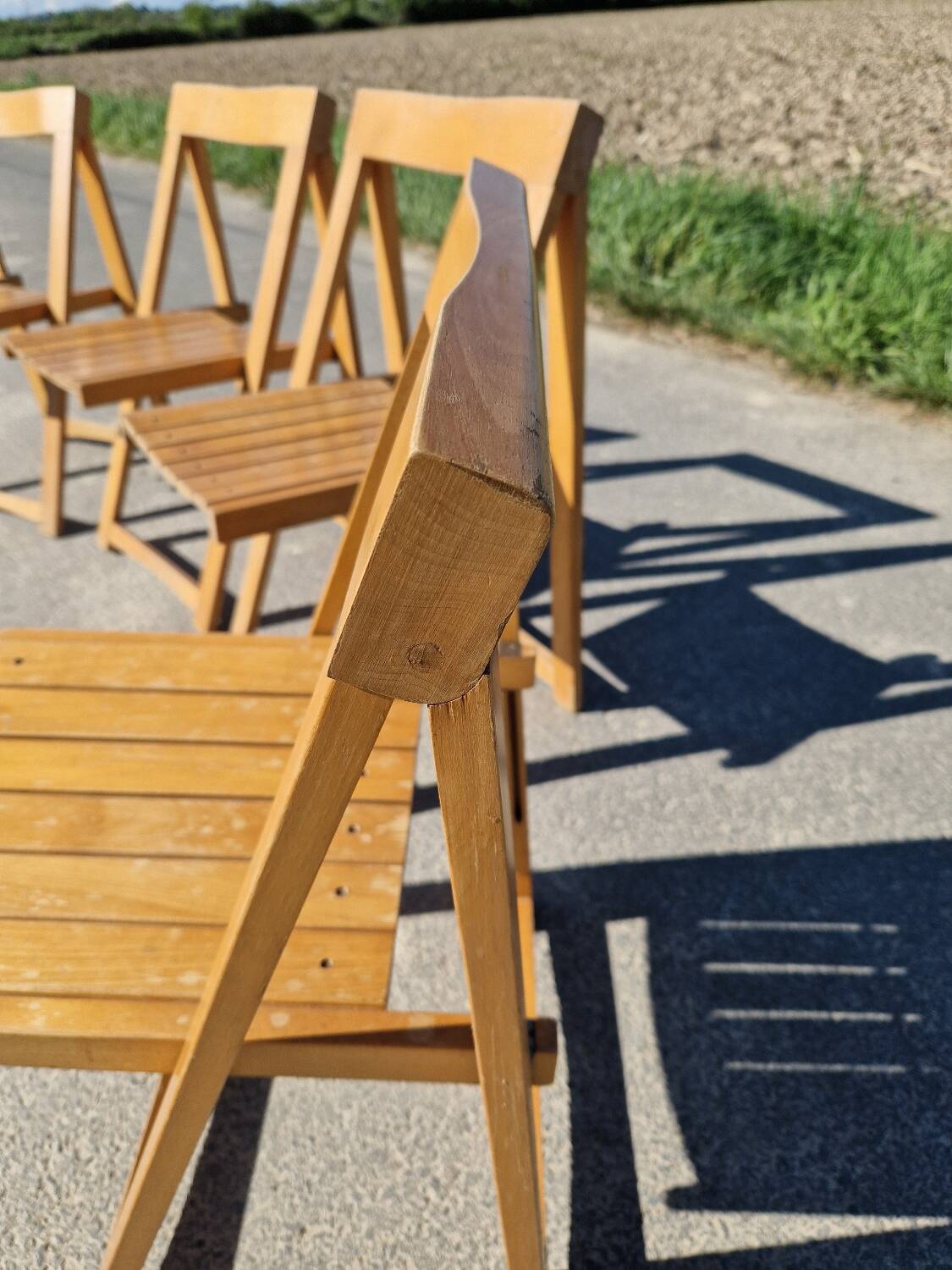 Set of 4 Vintage Folding Chairs