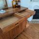 Vintage Parisian Buffet - Patinated Blonde Pine - 100x100cm