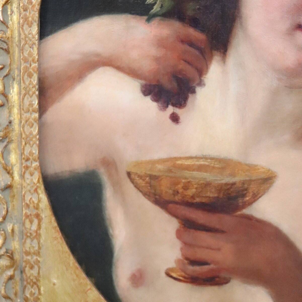 Mythological Figure Of Maenad, Oil Painting On Canvas, Italy 19th Century