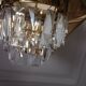 Vintage crystal wall sconce