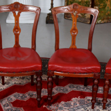 Set of four chairs of Victorian