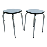 Pair of formica stools from the 60s