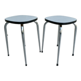 Paire de tabourets formica des années 60