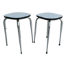 Pair of formica stools from the 60s