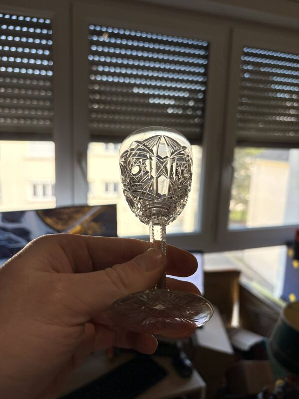 Ancien Ensemble Service Set 9 Verre Liqueur Vin Eau Baccarat Cristal Lagny