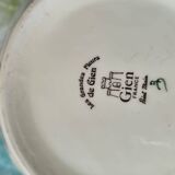 Cache pot vintage faience de Giens modèle grandes fleurs