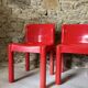 4 chairs model 4875 by C. Bartoli for Kartell, 1970