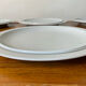 White and silver plates