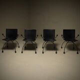 Set of 4 Rare Gigi Chairs by Boonzaaijer & Mazairac for Hennie de Jong Int.