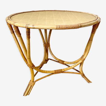 Triod rattan coffee table 1960S