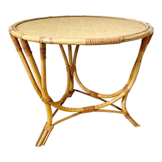 Triod rattan coffee table 1960S