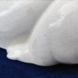 Cracked earthenware rabbit, Lemanceau, Saint Clément