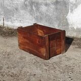 Old open bass drum made of vintage industrial fir wood