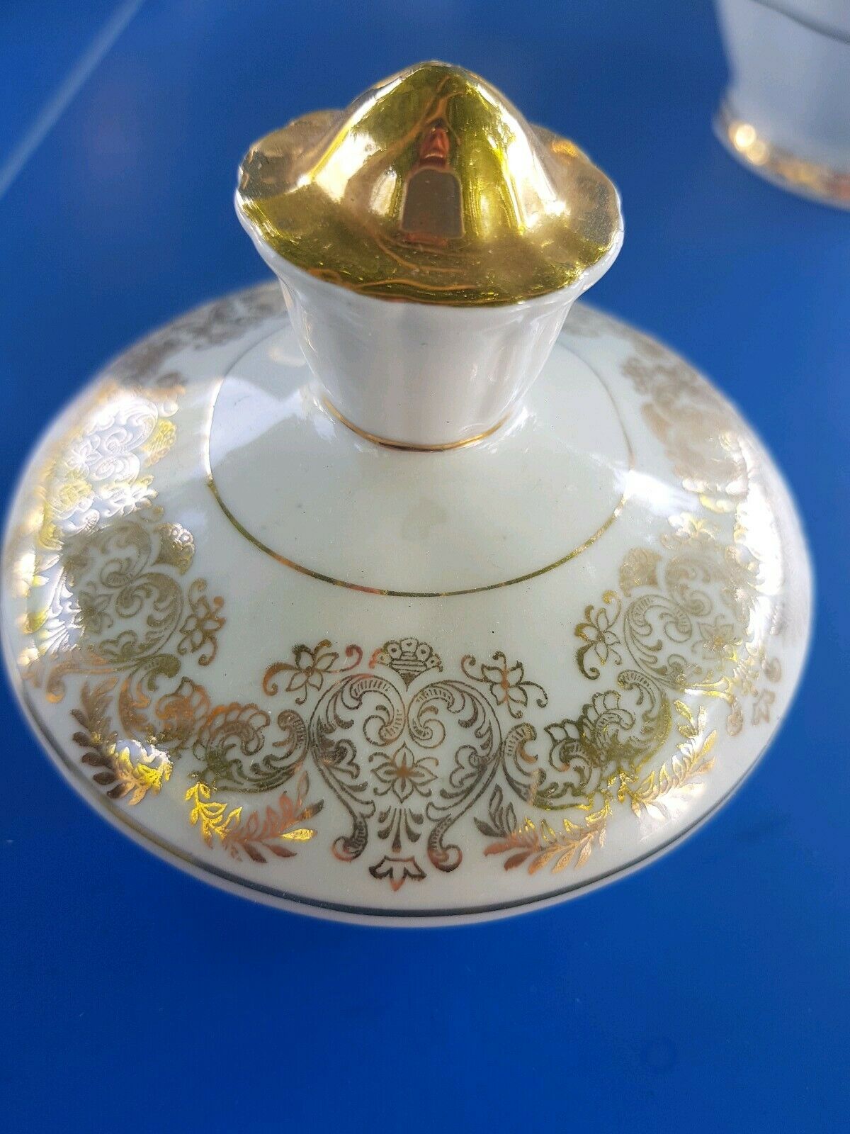 F.D Chauvigny porcelain coffee service complete gold frieze décor