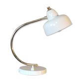 Lampe courbe laiton et acier laqué 1960 France