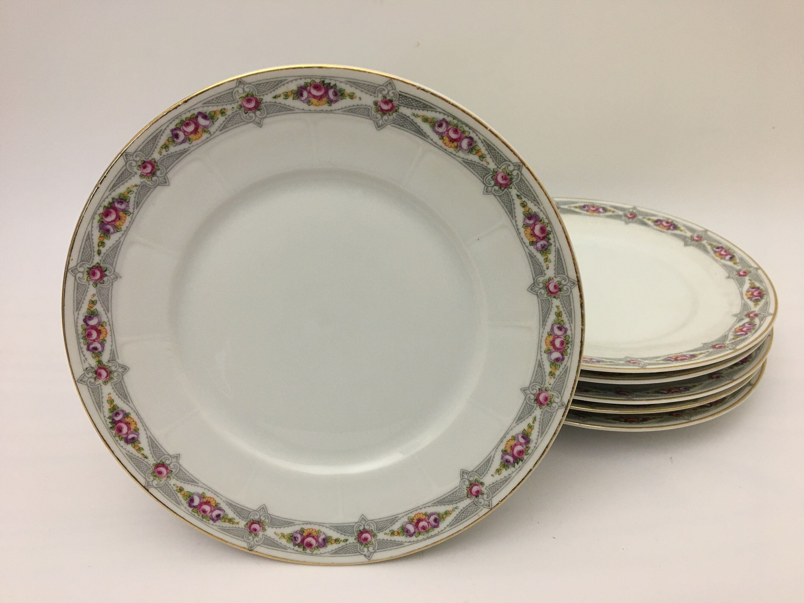 Set of 6 Dessert Plates "PAUL MULLER SELB"