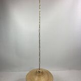 Pencil Split Reed, Rattan, Bamboo & Brass Pendant hanging lamp, Italy, 1970s