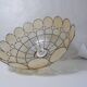 pendant light in mother-of-pearl and brass vintage bubbles