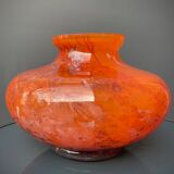 Large art-deco vase le lorrain glassware Daum Nancy 1925