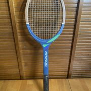Vintage donnay court one wooden tennis racket #e191