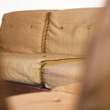 1970s Modular Beechwood Sofa by Frigerio – Original Fabric Upholstery, Set of 6