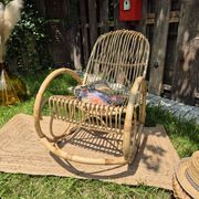 Vintage rattan rocking chair