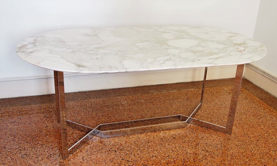 Dining room table marble Paul Legeard