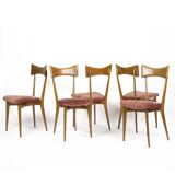 Set of 6 vintage dining chairs by Ico Parisi for Ariberto Colombo, Cantù