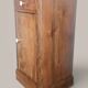 Walnut bedside table with a black marble top – late 19th century.