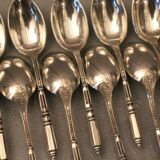 Suite of 12 small spoons with Russian silver metal ERCUIS Regency style