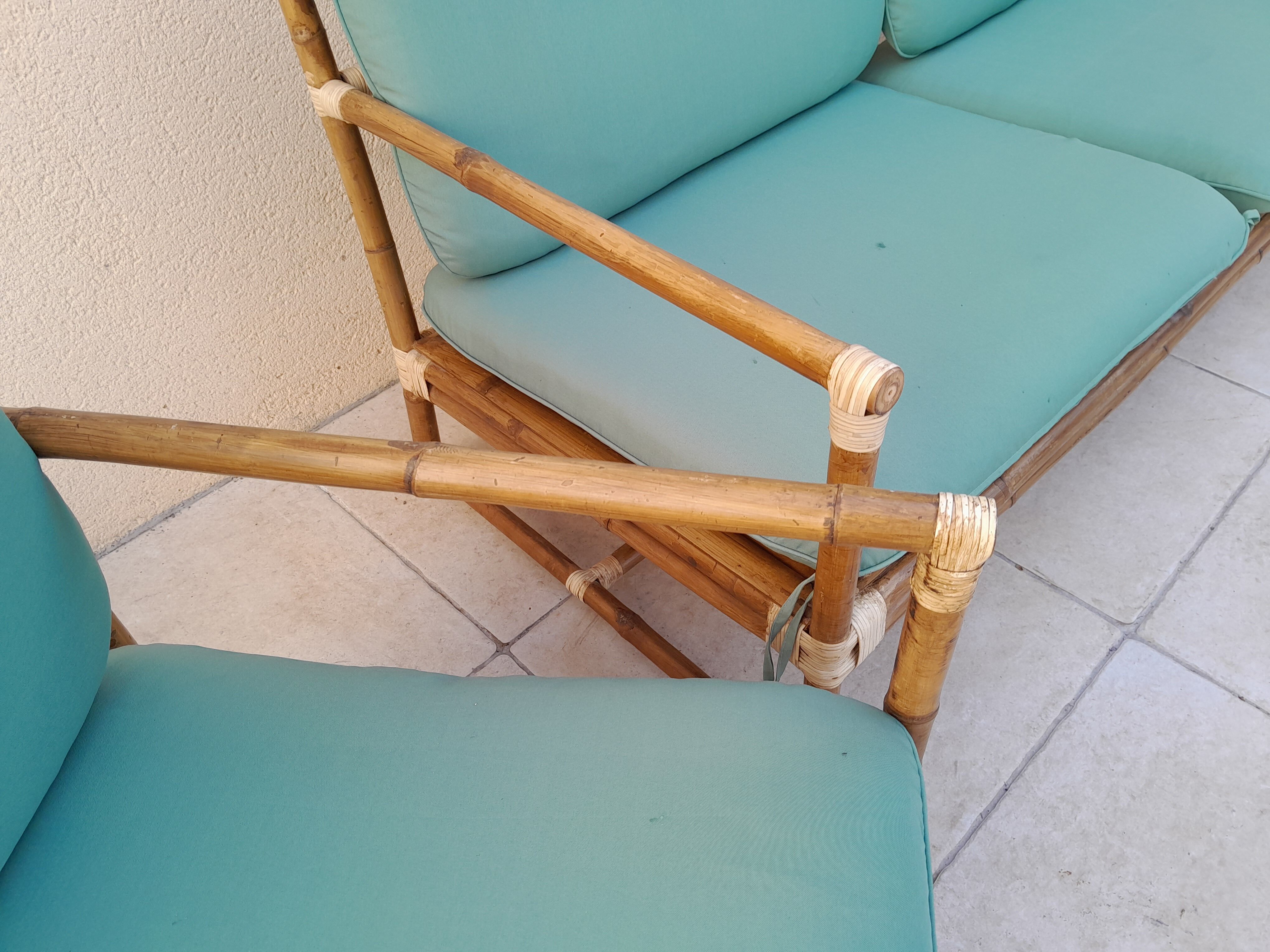 bamboo rattan garden furniture