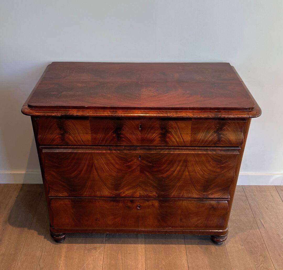 Three-Drawer Mahogany Commode, France, circa 1820