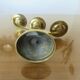Modernist brass candle holder from the 70s