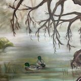 Tableau canards en automne