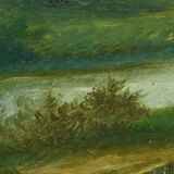 Oil on Canvas “Pastures” by N. Okolowicz – Early 20th Century