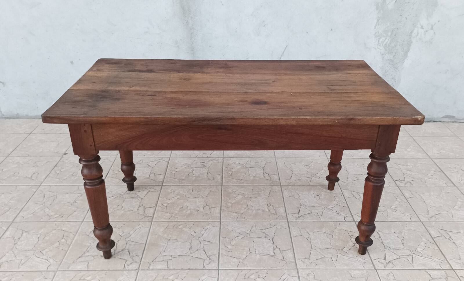 19th-century walnut table
