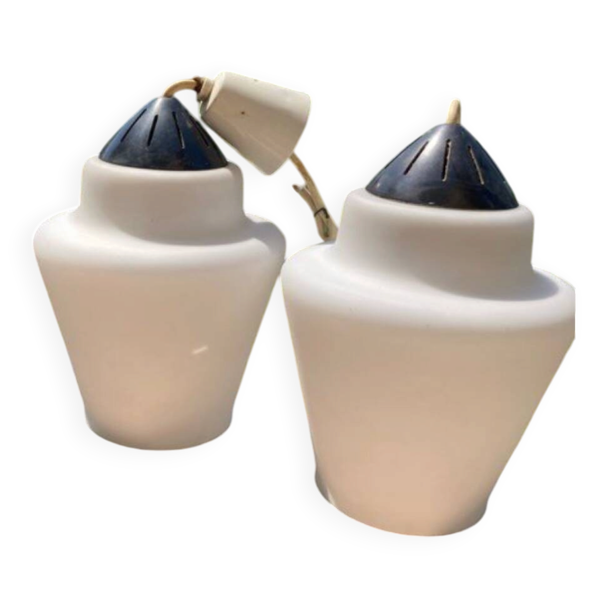 Vintage Philips suspension, 1960s, futuristic design, ve