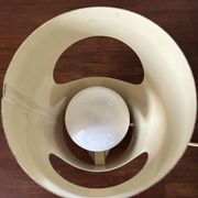 Lampe inox tube vintage design années 70