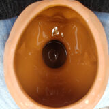 Terracotta pot cover baby head