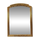 Large vintage gold mirror in Louis XVI style – fluted frame and floral decoration.