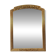 Large vintage gold mirror in Louis XVI style – fluted frame and floral decoration.
