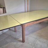 XXL table in Formica and solid oak